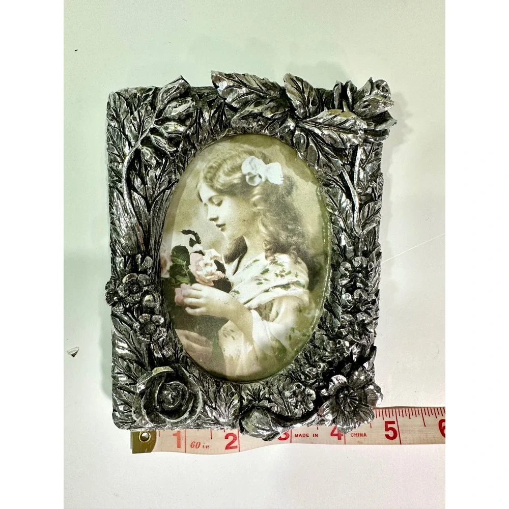 Vintage 1991 Albert E Price Silver Carved Ornate Picture Frame Victorian